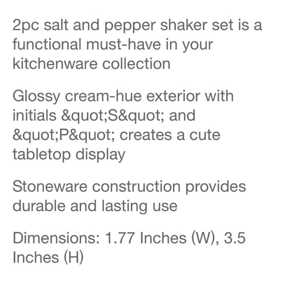 Hearth & Hand Salt & Pepper Shaker Set - Picture 5 of 6